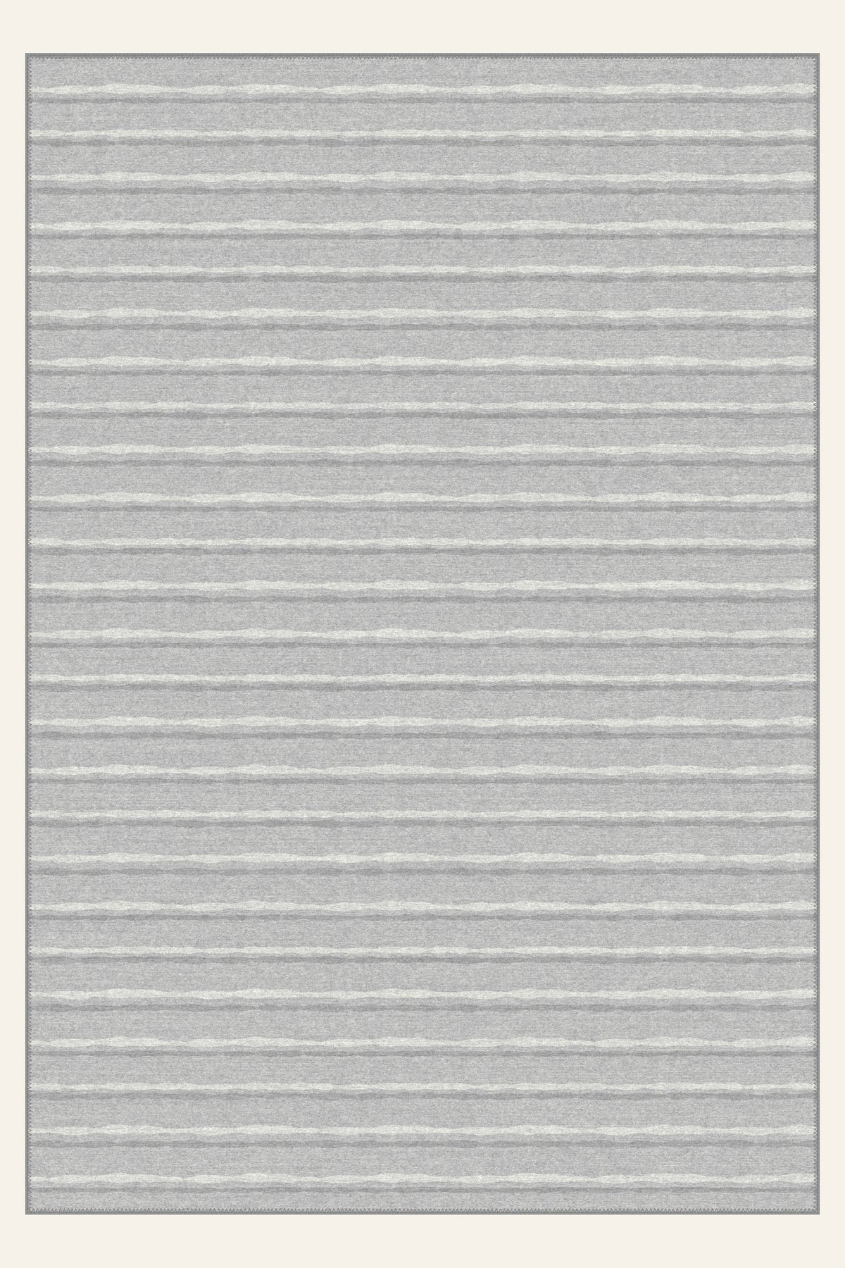 Tappeto lavabile Brush Ribbon Dove Gray, forma rettangolare, vista dall'alto