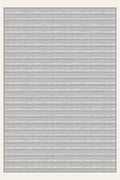 Alfombra lavable Brush Ribbon Dove Gray, forma rectangular, vista superior