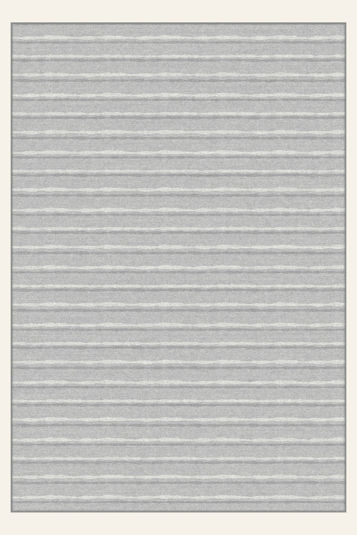 Alfombra lavable Brush Ribbon Dove Gray, forma rectangular, vista superior