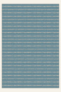 Alfombra lavable Brush Ribbon Dusty Teal, forma rectangular, vista superior