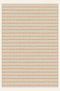 Alfombra lavable Brush Ribbon Coral, forma rectangular, vista superior
