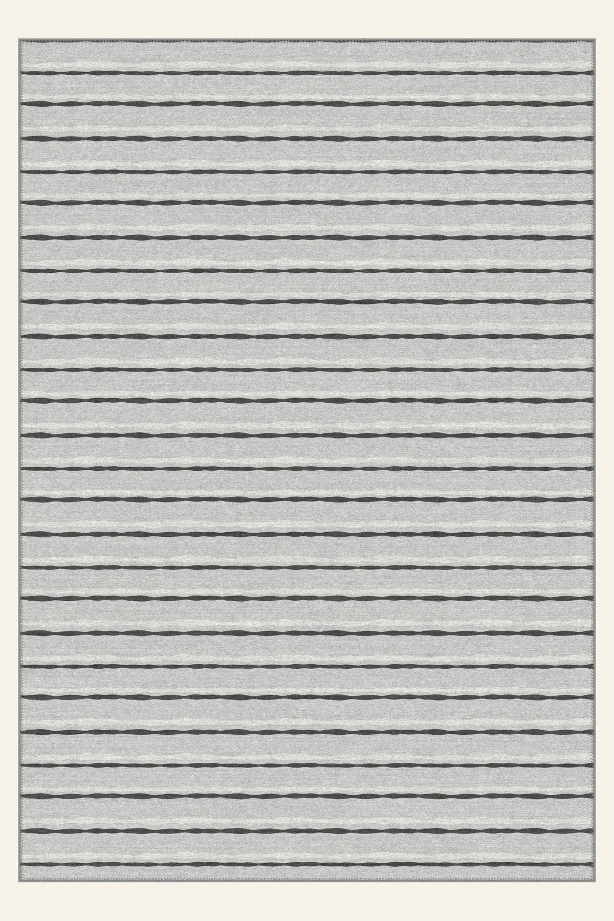 Tapis lavable Brush Ribbon Ink, forme rectangulaire, vu de dessus