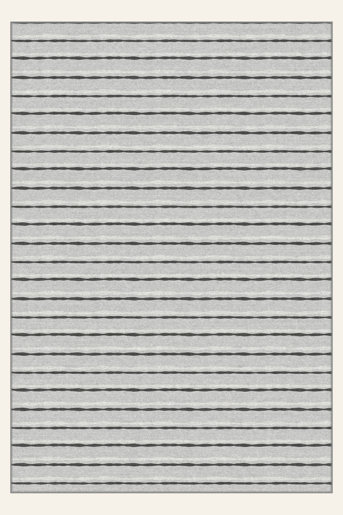 Wasbaar vloerkleed Brush Ribbon Ink, rechthoekige vorm, bovenaanzicht