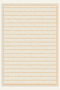 Tappeto lavabile Sawtooth Ledger Tangerine, forma rettangolare, vista dall'alto