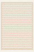 Tapis lavable Sawtooth Ledger Salmon, forme rectangulaire, vu de dessus