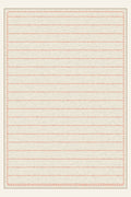 Tappeto lavabile Sawtooth Ledger Salmon, forma rettangolare, vista dall'alto