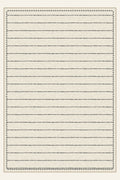 Alfombra lavable Sawtooth Ledger Charcoal, forma rectangular, vista superior