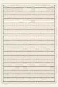Sawtooth Ledger Charcoal washable rug, rectangle shape, top view