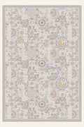 Courtyard Tile Ochre washable rug, rectangle shape, top view
