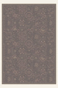 Courtyard Tile Taupe washable rug, rectangle shape, top view