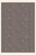 Wasbaar vloerkleed Courtyard Tile Taupe, rechthoekige vorm, bovenaanzicht