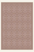 Mesa Stitch Blush washable rug, rectangle shape, top view
