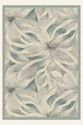 Tapis lavable Blossom Drift Sea Glass, forme rectangulaire, vu de dessus