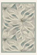 Tappeto lavabile Blossom Drift Sea Glass, forma rettangolare, vista dall'alto