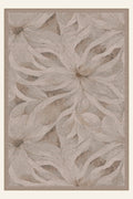 Tapis lavable Blossom Drift Rose Taupe, forme rectangulaire, vu de dessus
