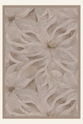 Alfombra lavable Blossom Drift Rose Taupe, forma rectangular, vista superior
