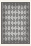 Tapis lavable Carnival Haze Pewter, forme rectangulaire, vu de dessus