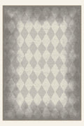 Carnival Haze Ivory Smoke washable rug, rectangle shape, top view