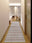 Rosewood Stripe washable runner rug for hallways and kitchens, low-pile non-slip