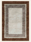 Desert Frame washable rug, rectangle shape, top view