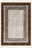 Tapis lavable Desert Frame, forme rectangulaire, vu de dessus