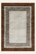 Desert Frame washable rug, rectangle shape, top view