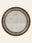 Desert Frame washable rug, round shape, top view