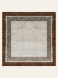 Alfombra lavable Desert Frame, forma cuadrada, vista superior