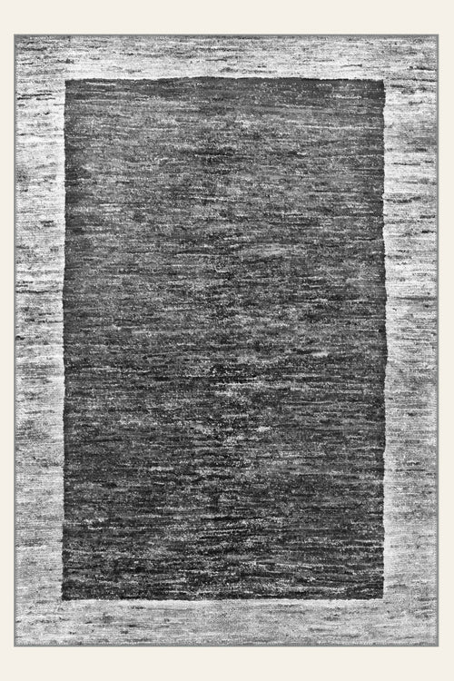 Stonewash washable rug, rectangle shape, top view
