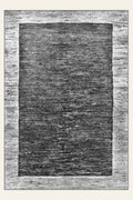 Waschbarer Teppich Stonewash, rechteckige Form, Draufsicht