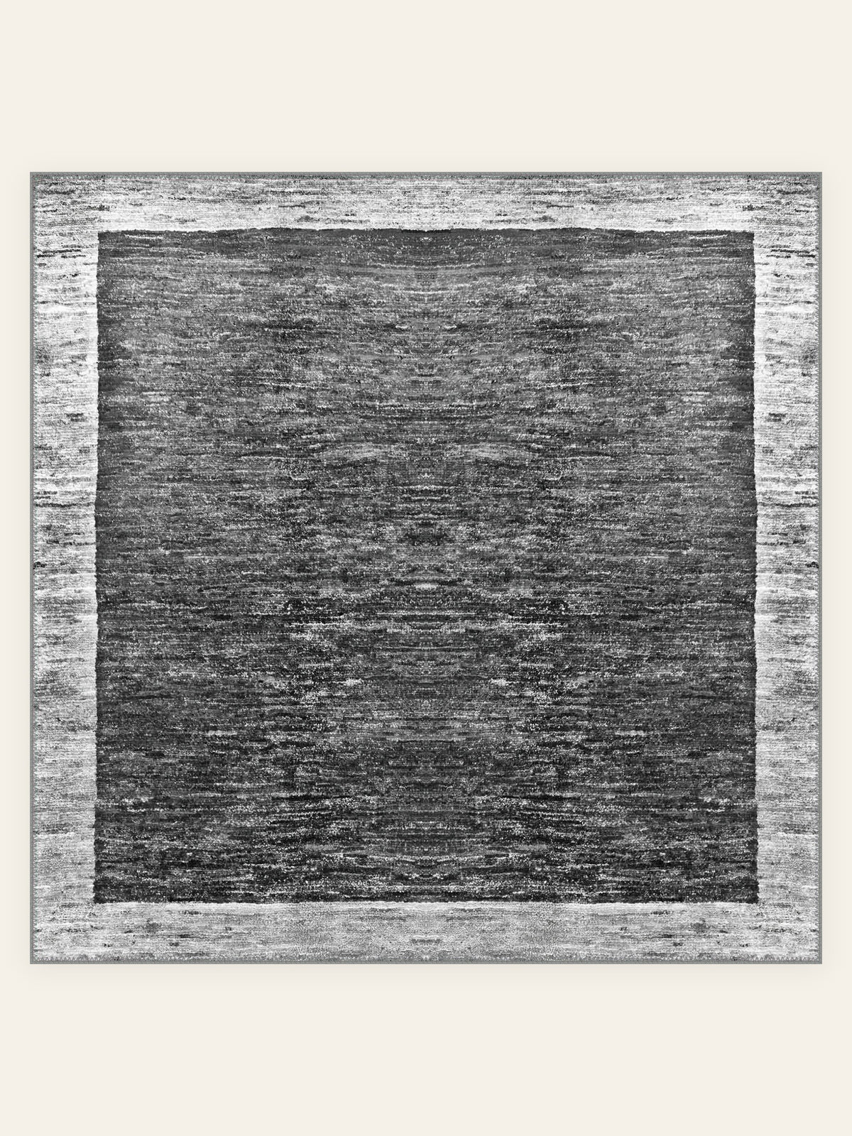 Tapis lavable Stonewash, forme carrée, vu de dessus
