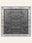 Stonewash washable rug, square shape, top view