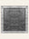 Stonewash washable rug, square shape, top view