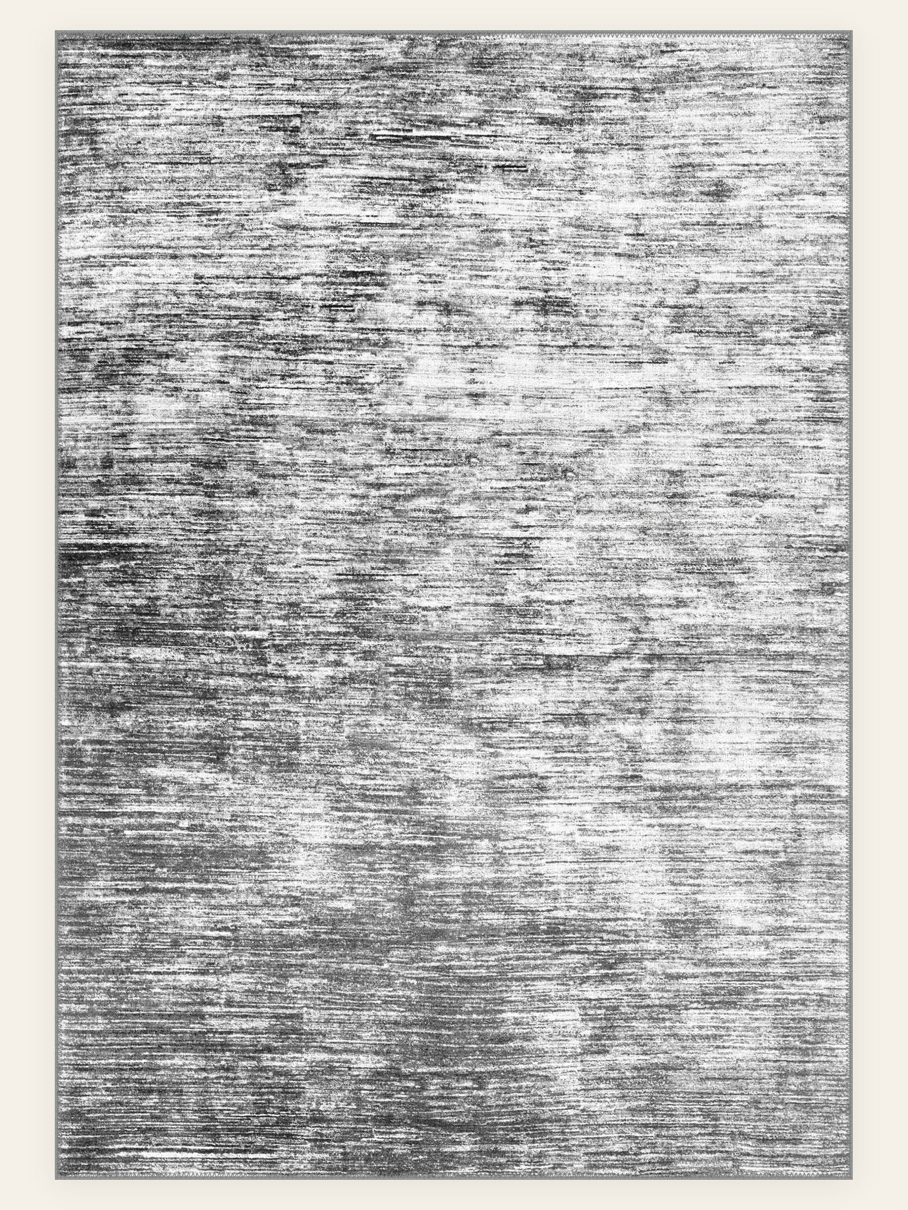Aegean Wash Grey washable rug, rectangle shape, top view