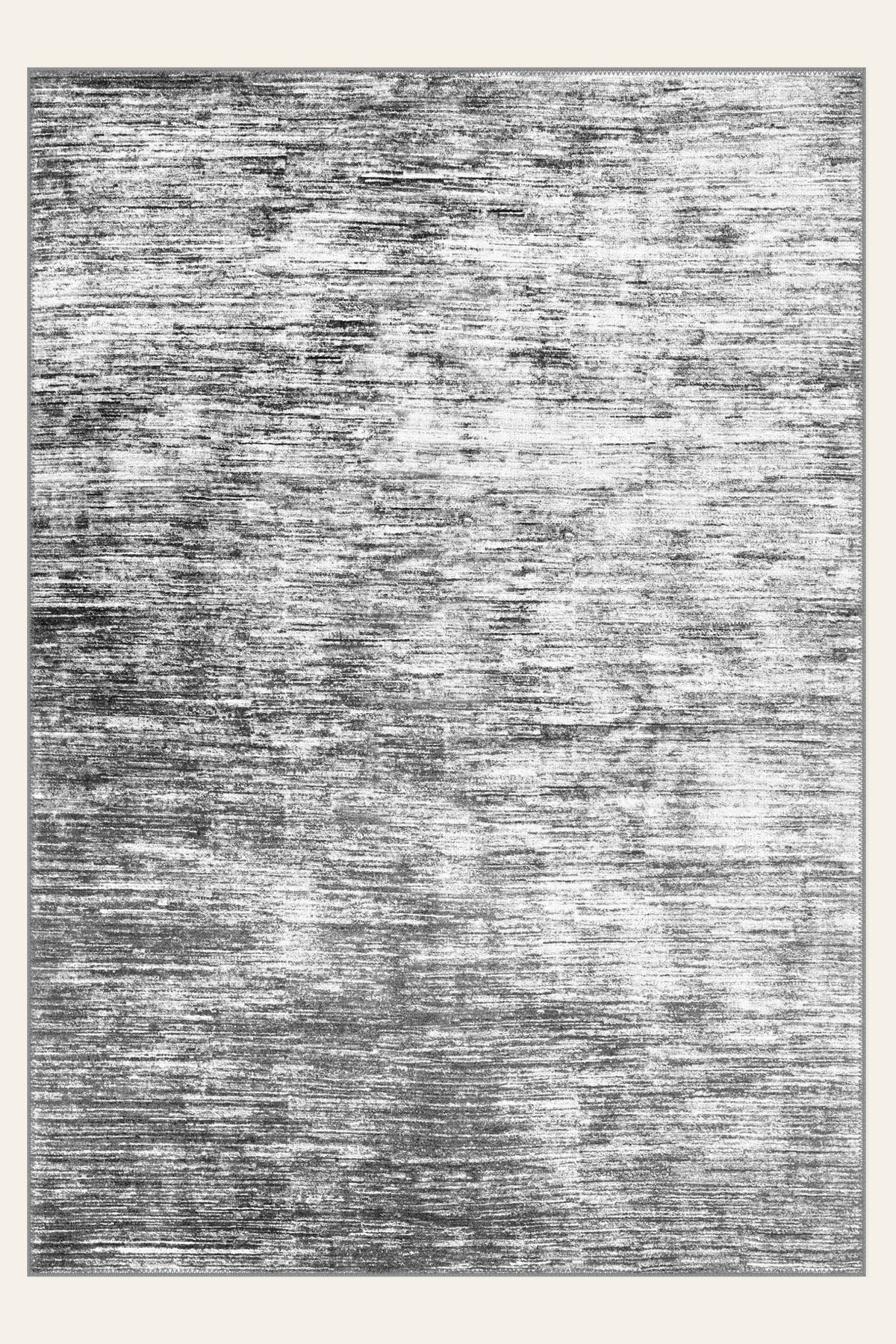 Aegean Wash Grey washable rug, rectangle shape, top view
