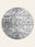 Aegean Wash Grey washable rug, round shape, top view