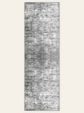 Aegean Wash Grey washable rug, runner shape, top view