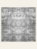 Aegean Wash Grey washable rug, square shape, top view