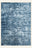 Aegean Wash Navy washable rug, rectangle shape, top view