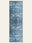 Aegean Wash Navy washable rug, runner shape, top view