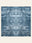 Aegean Wash Navy washable rug, square shape, top view