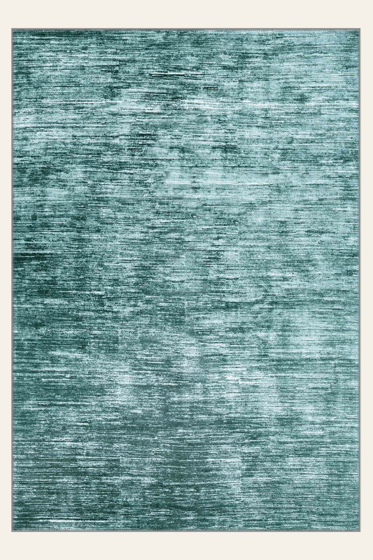 Aegean Wash Turquoise washable rug, rectangle shape, top view