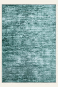 Aegean Wash Turquoise washable rug, rectangle shape, top view