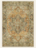 Ember Medallion washable rug, rectangle shape, top view