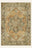 Tapis lavable Ember Medallion, forme rectangulaire, vu de dessus