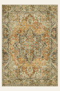 Ember Medallion washable rug, rectangle shape, top view
