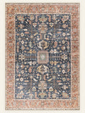 Midnight Caravan washable rug, rectangle shape, top view