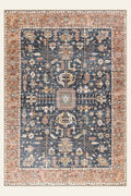 Midnight Caravan washable rug, rectangle shape, top view