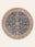 Midnight Caravan washable rug, round shape, top view