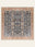 Midnight Caravan washable rug, square shape, top view